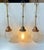 Metal Danish Art Deco Grenade Pendant Lamps in Copper and Etched Glass, 1920s, Set of 3 For Sale - Image 7 of 9
