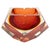 Murano Red Sommerso Multifaceted Glass Ashtray attributed to Flavio Poli, Italy, 1960s For Sale - Image 13 of 13