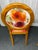 Unmarked set of Ethan Ethan Allen Arm Chairs New Uphostery in Watercolor Linen Florals with Waffled Silk Blend Seats....