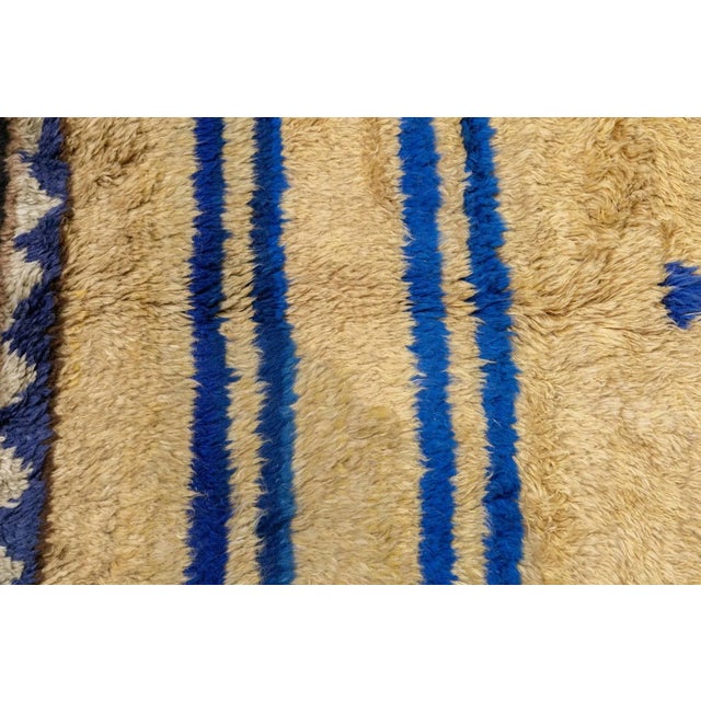 1920s Fine Antique Turkish Oushak Angora Wool Rug 4'8'' X 7'2'' For Sale - Image 5 of 7