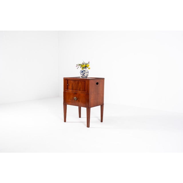 Antique Nightstand with Roller Door, 19th Century For Sale - Image 11 of 16