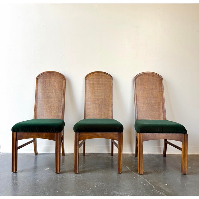 1970s 1970s Pulaski Oceanic Witco Style Round Dining Table and Three Chairs For Sale - Image 5 of 8