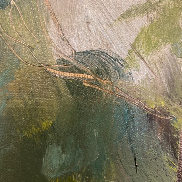 Enchanted Forest, Original Landscape Oil Painting by Julia Lawing For Sale - Image 4 of 6