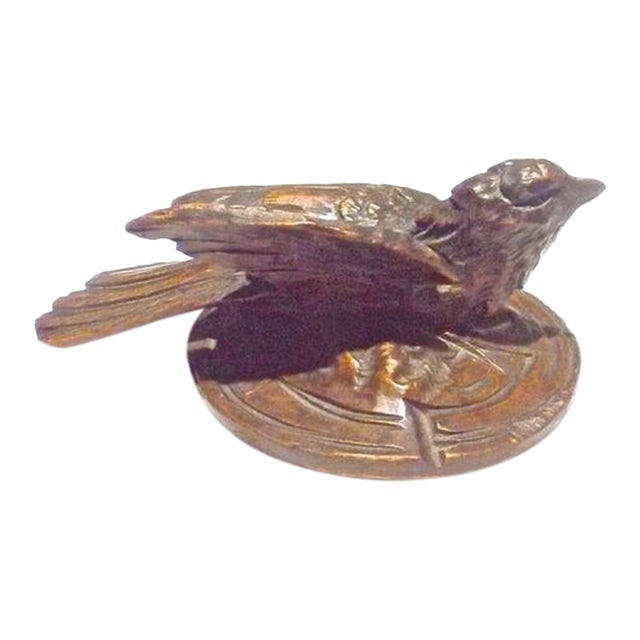 Antique Black Forest Wild Bird Figure For Sale