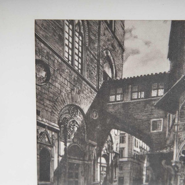Unknown, Florence Wall Art, 1950s, Paper, Framed For Sale - Image 4 of 6