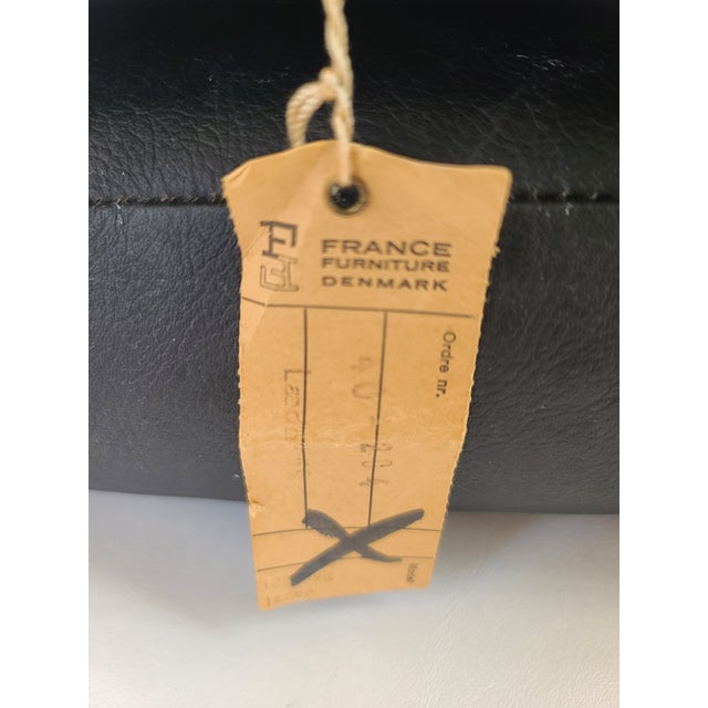 Ole Wanscher France & Son Teak Leather Armchairs - A Pair For Sale - Image 13 of 14