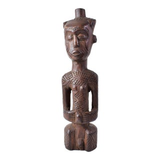 Early 20th Century Ndengese Male Wooden Figure For Sale