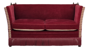 Danish 2-Seater Drop Arm Sofa in Furniture Velour, 1970s