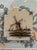 Ceramic Vintage Royal Tichelaar Makkum Hand Painted Dutch Windmill Tile For Sale - Image 7 of 8