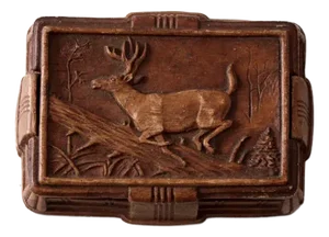 Vintage Syroco Style Cigarette Box