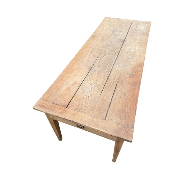 Antique French Farmhouse Table in Oak, 1900s For Sale - Image 17 of 18