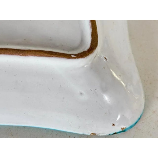 1960s Italian Ceramic Blue and Red Ashtray, 1960 For Sale - Image 5 of 12