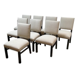 Ethan Allen Sebago Dining Side Chairs, Set of Eight For Sale