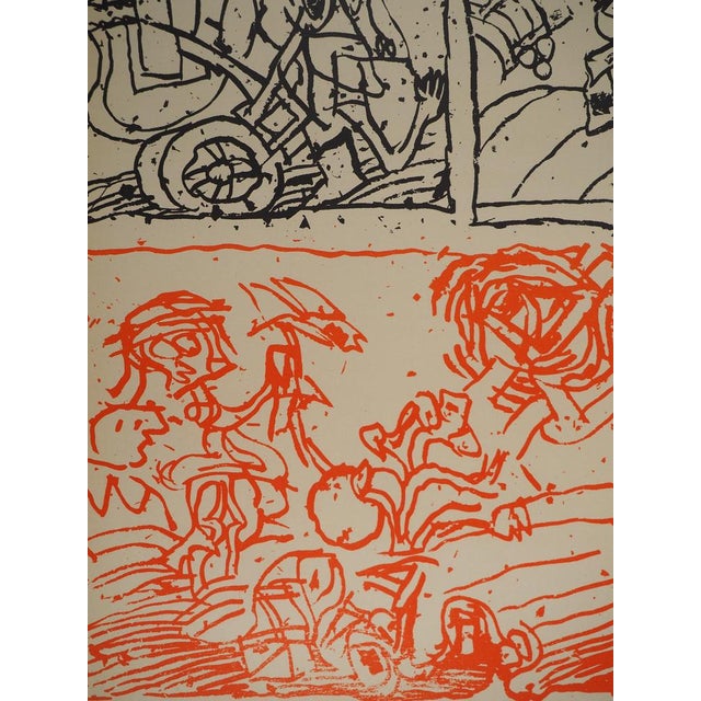 Pierre Alechinsky, Imagination Takes Power (May 68), Original Lithograph Poster For Sale - Image 4 of 6