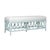 Not Yet Made - Made To Order Lillian Bench - Light Blue For Sale - Image 5 of 8