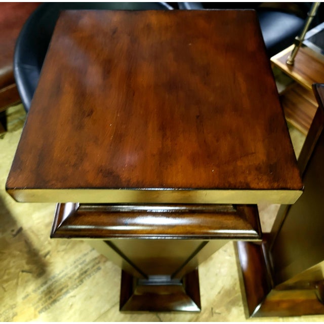 Pair of Early 21st Century Ethan Allen Neoclassical Pedestal Plant