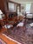 English Antique Grand Regency-Style Three-Pedestal Mahogany Dining Suite, Seats 12 — Table + 10 Chairs — Brass Paw Casters For Sale - Image 3 of 10