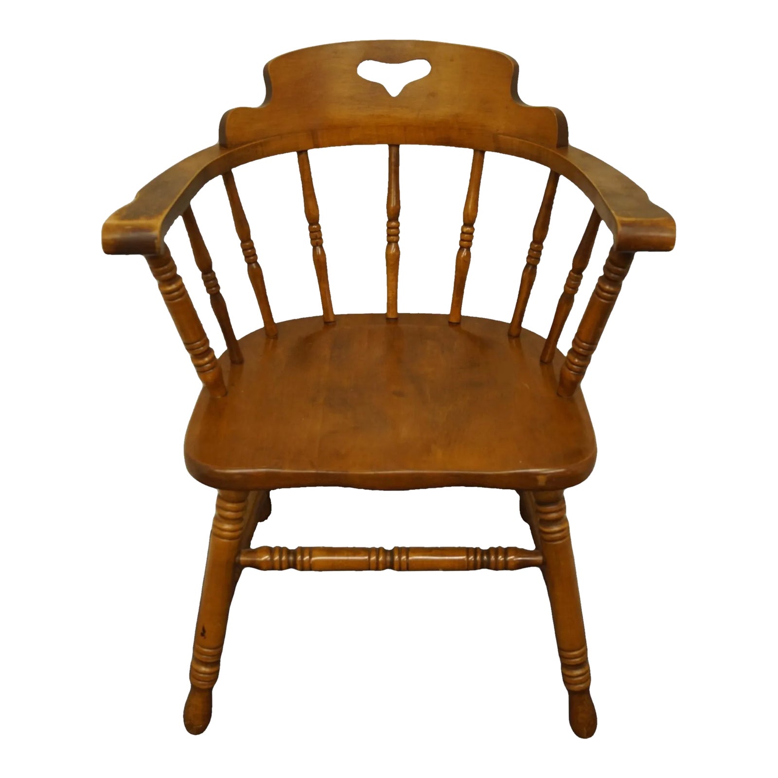 Tell City Colonial Style Solid Hard Rock Maple Dining Arm Chair 8018