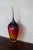 Early 21st Century Amber & Purple Tear Drop Art Glass Vase For Sale - Image 5 of 9