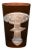 Farmhouse ARTEL Mushrooms Collection Tumblers in Walnut - Set of 6 For Sale - Image 3 of 7