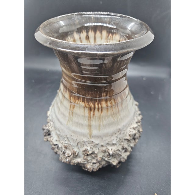 vintage Glit Iceland lava pottery vase. : Glaze chip