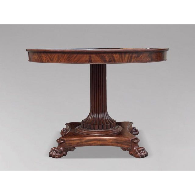 Early 19th Century French Charles X Mahogany Centre Table, 1830s For Sale - Image 5 of 12