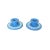 Josiah Wedgwood Pair of 1950s Wedgwood Blue Jasperware Candlesticks For Sale - Image 4 of 5