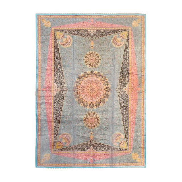 Pasargad DC Exquisite Design Paris Palace Fine Power Loom v. Silk Rug For Sale