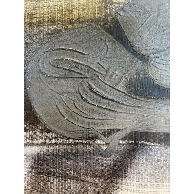 Gaston Orellana, Abstract Composition, Oil on Canvas, 1960s For Sale - Image 8 of 11