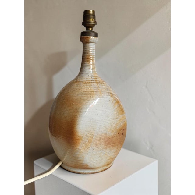 Vintage Sandstone Table Lamp, 1960 For Sale - Image 6 of 11