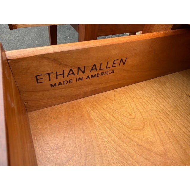 Late 20th Century Pair of Ethan Allen Shaker Style Side Tables or Nightstands For Sale In Washington DC - Image 6 of 16