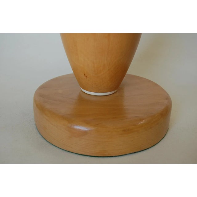 1950s Wood DIX Tournament Select Real Bowling Pin Table Lamp For Sale - Image 5 of 6