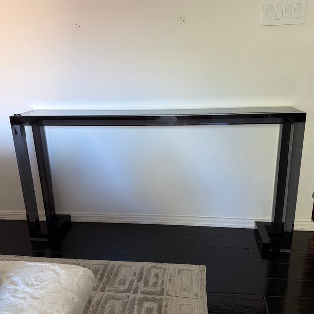 Interlude Home Ava Sofa Table Console in Smoke Color For Sale - Image 10 of 12