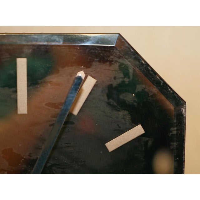 Art Deco Salmon Pink Glass Mantle Clock, England, 1920s For Sale - Image 6 of 18