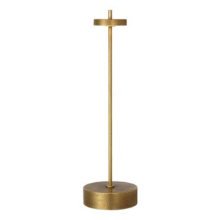 Kelly Wearstler by Visual Comfort Signature Sene 12" Rechargeable Table Lamp in Museum Brass For Sale