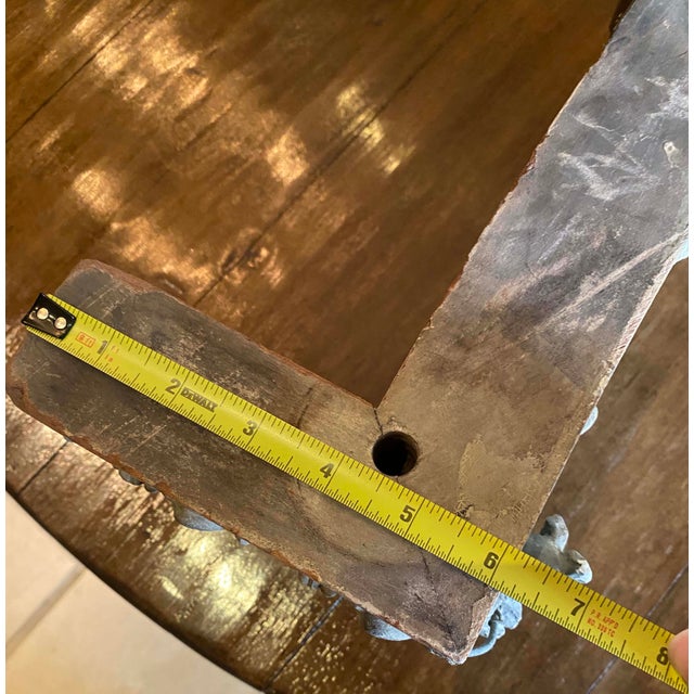 Mid 20th Century Mid 20th Century Wood Curved Painted Valance for Drapery For Sale - Image 5 of 5