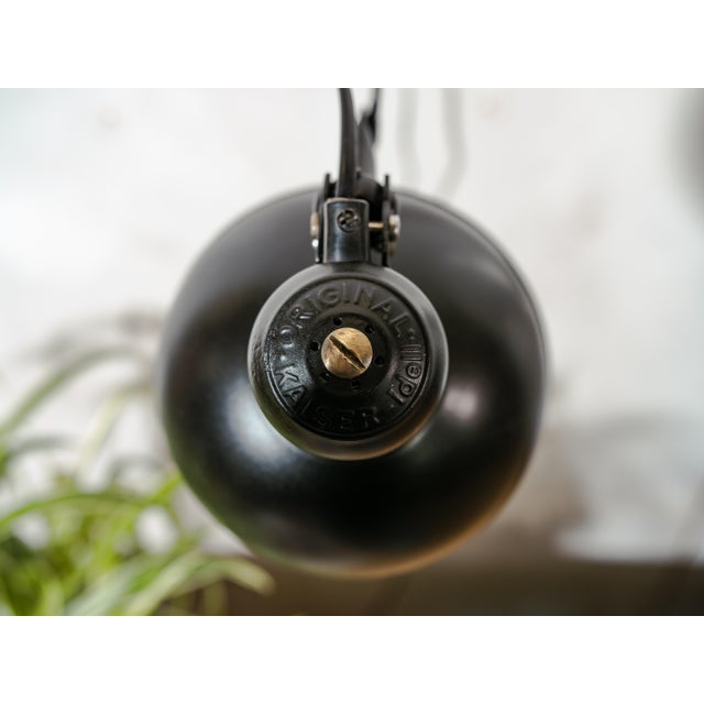 Bauhaus 6718 Scissor Lamp in Satin Black by Christian Dell from Kaiser Idell, 1930s, Set of 3 For Sale - Image 17 of 18