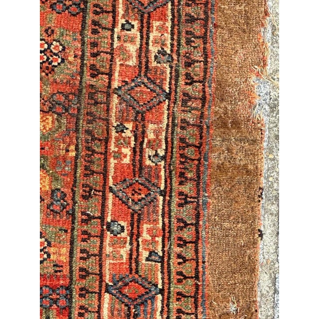 Blue 19th Century Serab Runner Fragment from Bobyrugs For Sale - Image 8 of 17