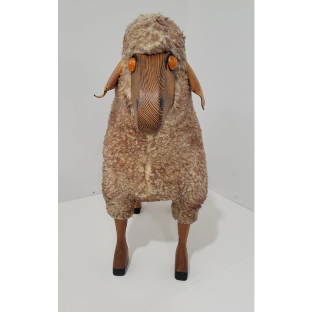 Vintage Sheep designed by German designer, Peter Krafft. This piece is meant to be footstool, however, looks beautiful...