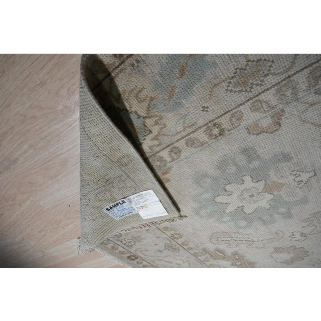 8x10 Traditional Floral Tessa Beige Handknotted Wool Nain Carpet Rug For Sale In New York - Image 6 of 7