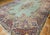 Persian Vintage Oversized Persian Kerman Rug, Hand-Knotted Wool, Floral Pattern, Pale Green & Red, 12x16 For Sale - Image 3 of 15
