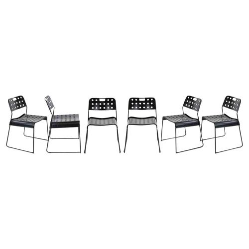 Stackable Omstak Chairs by Rodney Kinsman, Italy, 1970, Set of 6 For Sale - Image 6 of 6