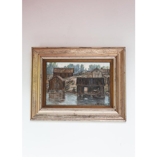 Brown Jalmari Ruokokoski, Landscape, 1920s, Wood For Sale - Image 8 of 8