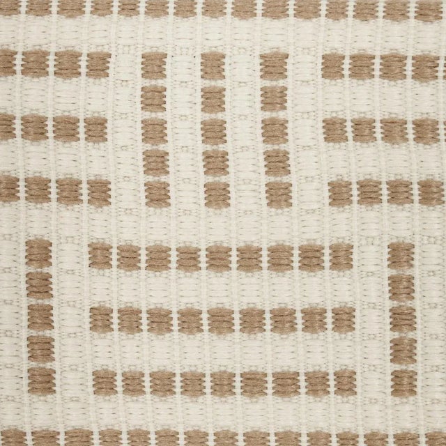 Contemporary Sample - Schumacher Brickell Tape Indoor/Outdoor Trim in Neutral For Sale - Image 3 of 4