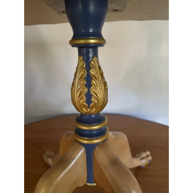 Vintage, Claw Foot, Maple Tea Table 1940s For Sale - Image 10 of 12