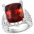 14.5 Carat Cushion Shape Rhodolite Garnet and 2 Carat Diamond Ring 18 Karat Gold For Sale - Image 15 of 18