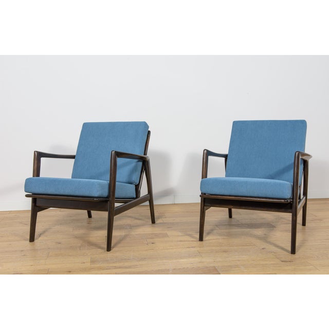 Mid-Century Modern Mid-Century Modern Model 300-139 Armchairs from Swarzędz Factory, Poland, 1960s, Set of 2 For Sale - Image 3 of 18