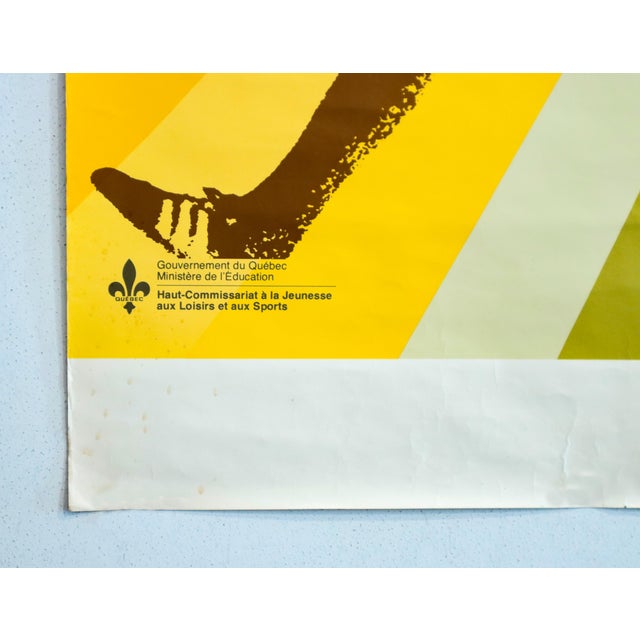 1973 Fencing Poster, Government of Quebec, Ministry of Education (Haut-Commissariat À La Jeunnesse)- Guy Lalumière - Escrime For Sale - Image 4 of 5