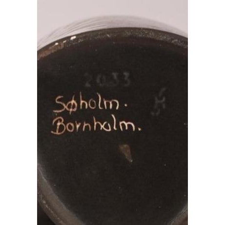 Black 1950's Danish Vase by Svend Aage Holm-Sørensen and Svend Aage Jensen for Søholm Keramik For Sale - Image 8 of 8