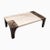 Stone Vintage Brown Coffee Table with Italian Daino Marble by Joaquín Moll for Meddel, 1990 For Sale - Image 7 of 7